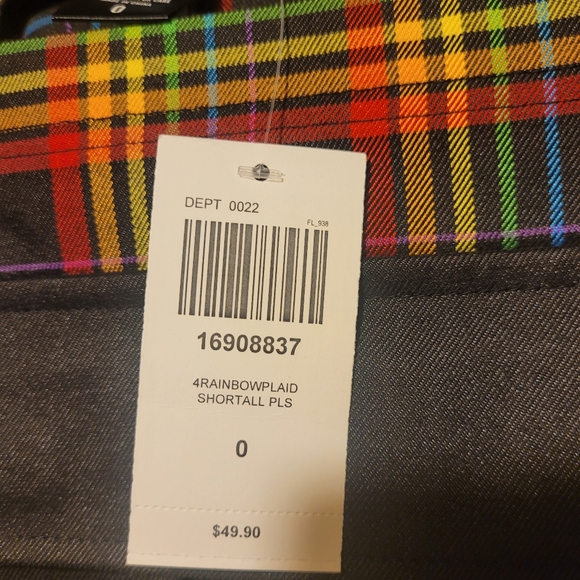 Hot Topic Pride Rainbow Overalls Size 0 or xl - Picture 2 of 4